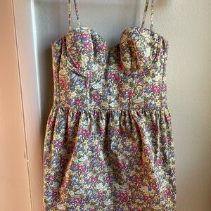 Floral Bustier Dress